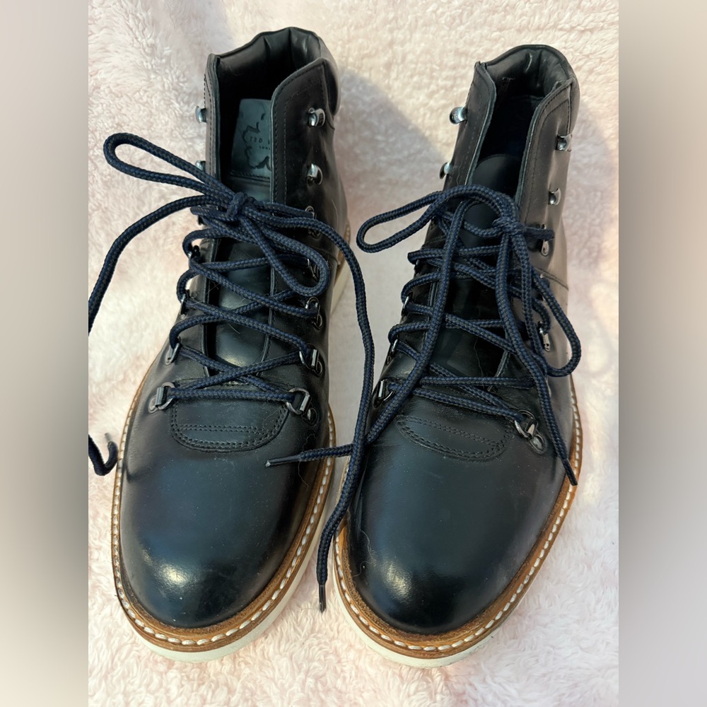 Ted Baker Black Leather Men's Boots